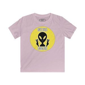 SBC Greetings Earthling Short Sleeve Pink Tee